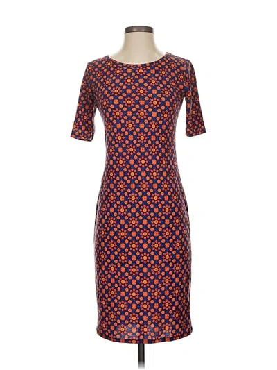 Pre-owned Lularoe Casual Dress In Orange