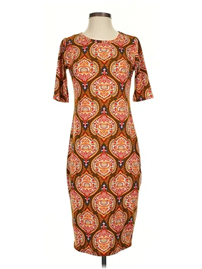Pre-owned Lularoe Casual Dress In Orange