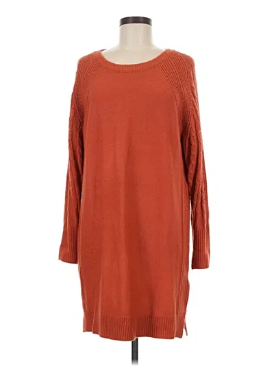 Pre-owned Lularoe Casual Dress In Orange