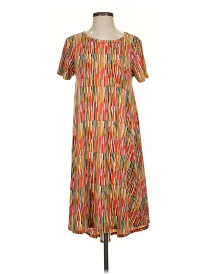 Pre-owned Lularoe Casual Dress In Orange