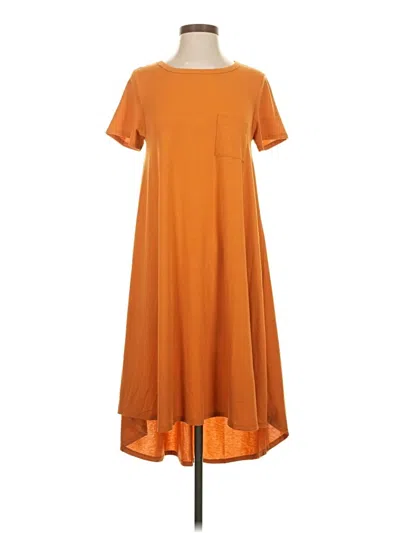 Pre-owned Lularoe Casual Dress In Orange