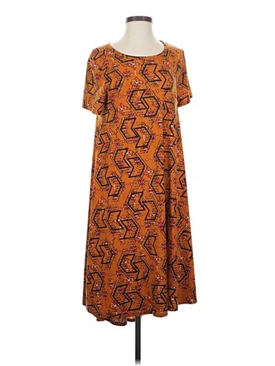 Pre-owned Lularoe Casual Dress In Orange