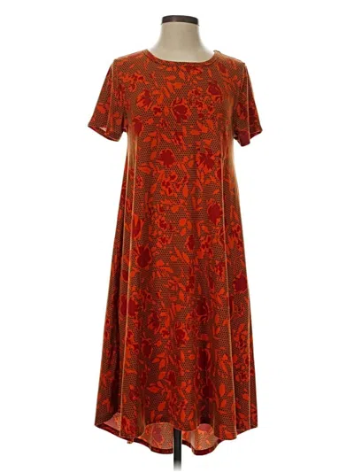 Pre-owned Lularoe Casual Dress In Orange
