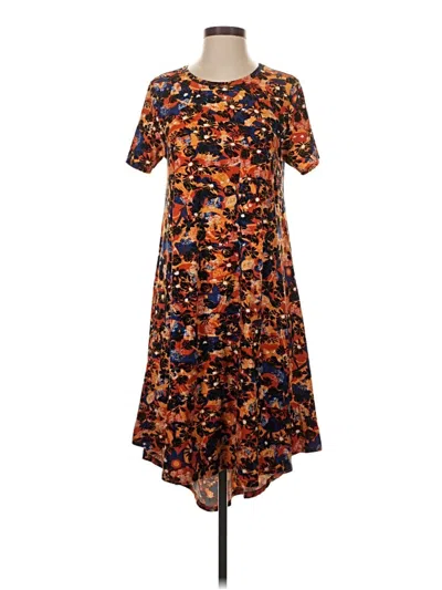 Pre-owned Lularoe Casual Dress In Orange