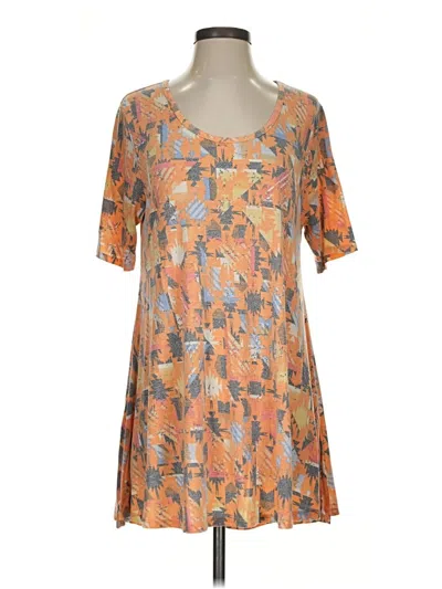 Pre-owned Lularoe Casual Dress In Orange