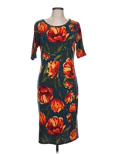 Pre-owned Lularoe Casual Dress In Orange