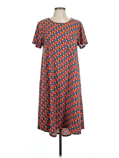 Pre-owned Lularoe Casual Dress In Orange