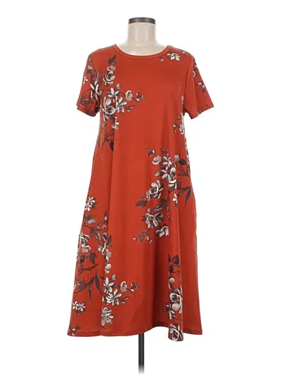 Pre-owned Lularoe Casual Dress In Orange