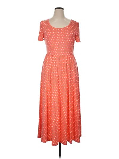 Pre-owned Lularoe Casual Dress In Orange