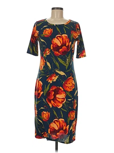 Pre-owned Lularoe Casual Dress In Orange