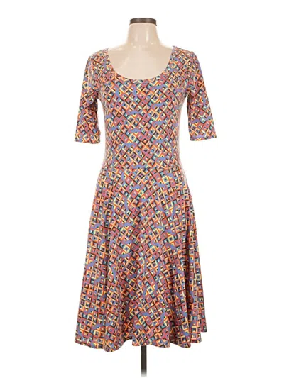 Pre-owned Lularoe Casual Dress In Orange
