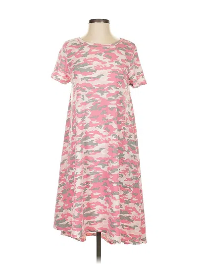 Pre-owned Lularoe Casual Dress In Pink