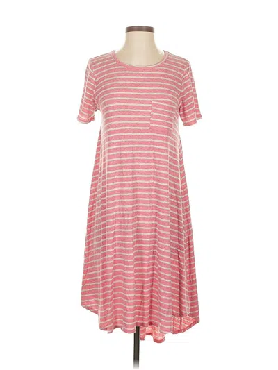 Pre-owned Lularoe Casual Dress In Pink