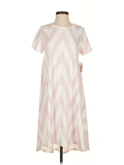 Pre-owned Lularoe Casual Dress In Pink