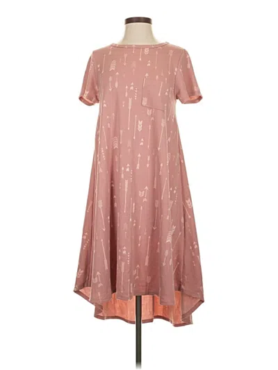 Pre-owned Lularoe Casual Dress In Pink