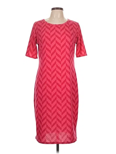 Pre-owned Lularoe Casual Dress In Pink