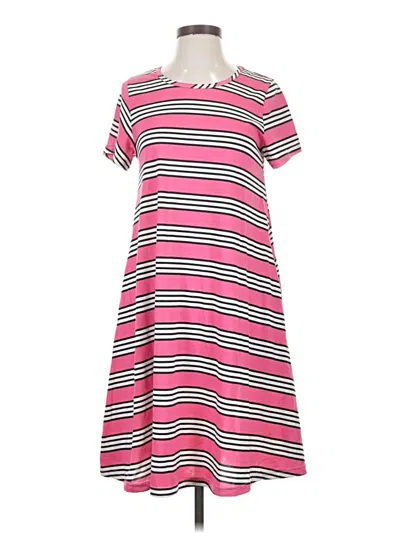 Pre-owned Lularoe Casual Dress In Pink