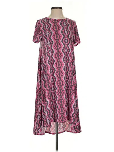 Pre-owned Lularoe Casual Dress In Pink