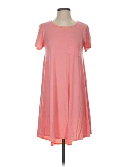 Pre-owned Lularoe Casual Dress In Pink