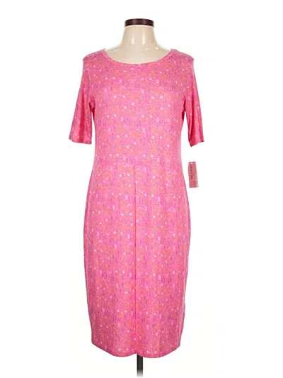 Pre-owned Lularoe Casual Dress In Pink