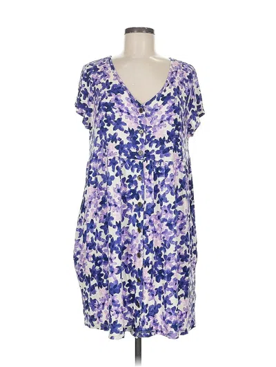 Pre-owned Lularoe Casual Dress In Purple