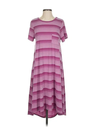Pre-owned Lularoe Casual Dress In Purple