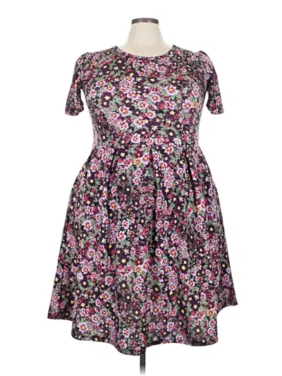 Pre-owned Lularoe Casual Dress In Purple