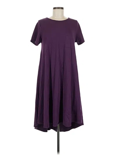 Pre-owned Lularoe Casual Dress In Purple