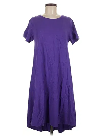 Pre-owned Lularoe Casual Dress In Purple