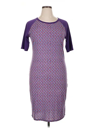 Pre-owned Lularoe Casual Dress In Purple