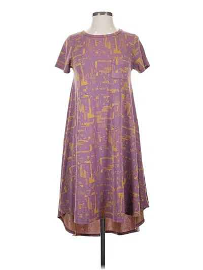 Pre-owned Lularoe Casual Dress In Purple