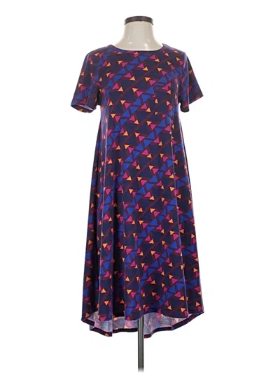 Pre-owned Lularoe Casual Dress In Purple