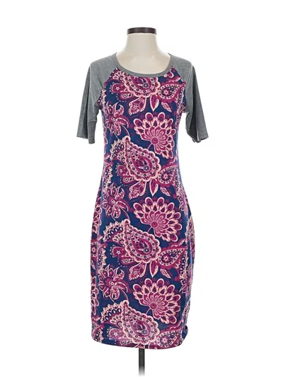 Pre-owned Lularoe Casual Dress In Purple