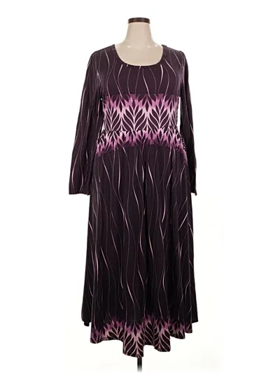 Pre-owned Lularoe Casual Dress In Purple