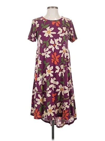 Pre-owned Lularoe Casual Dress In Purple