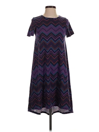 Pre-owned Lularoe Casual Dress In Purple