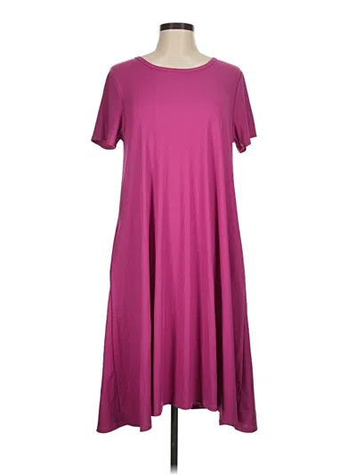 Pre-owned Lularoe Casual Dress In Purple