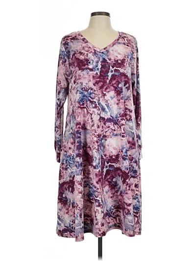 Pre-owned Lularoe Casual Dress In Purple
