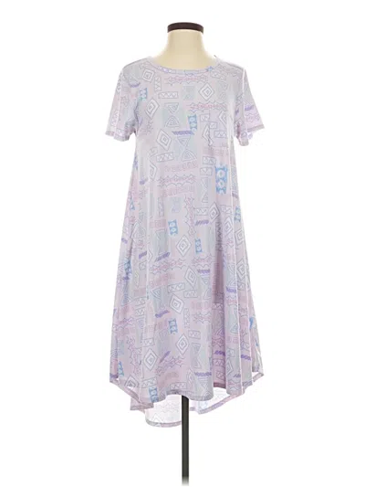 Pre-owned Lularoe Casual Dress In Purple