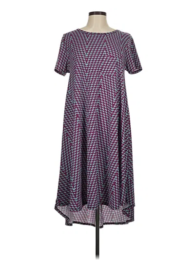 Pre-owned Lularoe Casual Dress In Purple