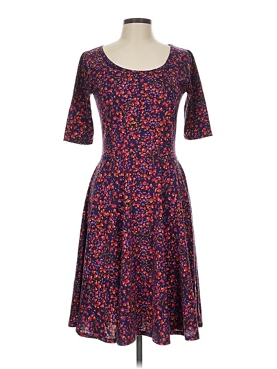 Pre-owned Lularoe Casual Dress In Purple