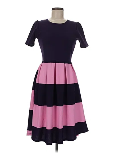 Pre-owned Lularoe Casual Dress In Purple