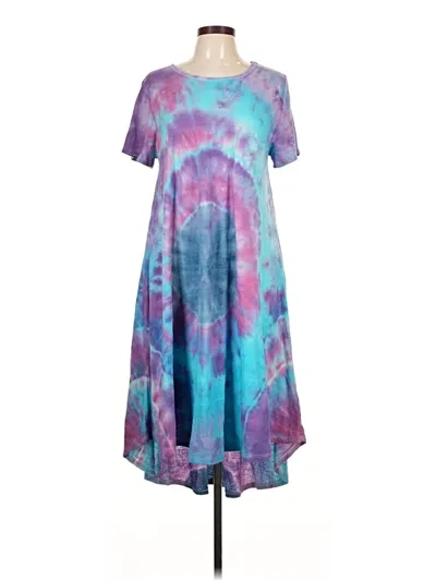 Pre-owned Lularoe Casual Dress In Purple