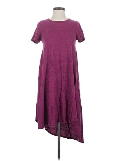 Pre-owned Lularoe Casual Dress In Purple