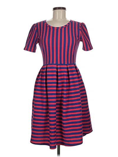 Pre-owned Lularoe Casual Dress In Purple