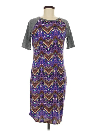 Pre-owned Lularoe Casual Dress In Purple