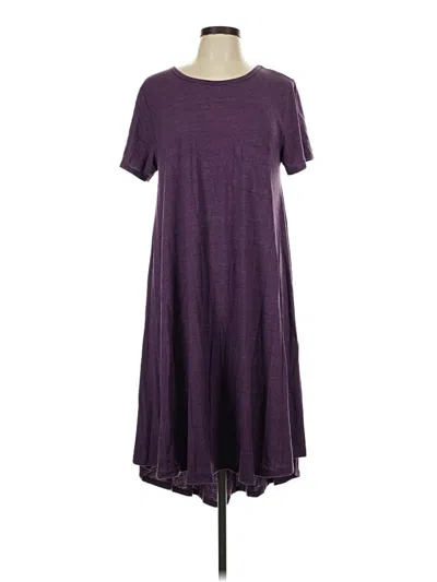 Pre-owned Lularoe Casual Dress In Purple