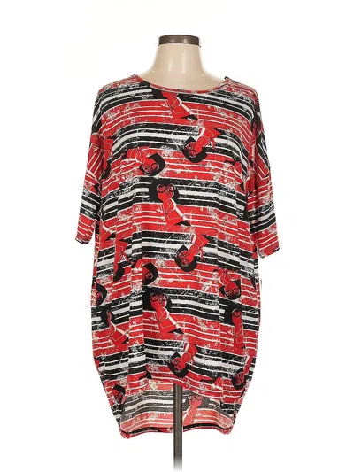 Pre-owned Lularoe Casual Dress In Red