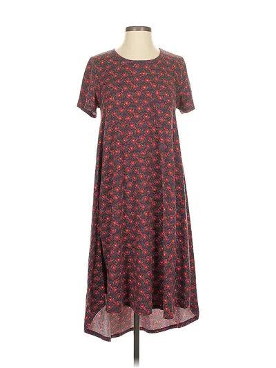 Pre-owned Lularoe Casual Dress In Red