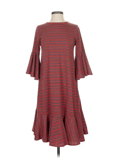 Pre-owned Lularoe Casual Dress In Red